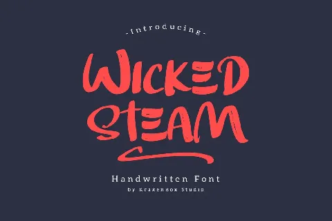 Wicked Steam font