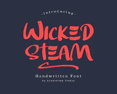 Wicked Steam font