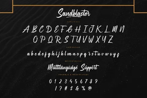 Sandblaster font