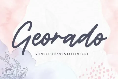 Georado Monoline Handwritten font
