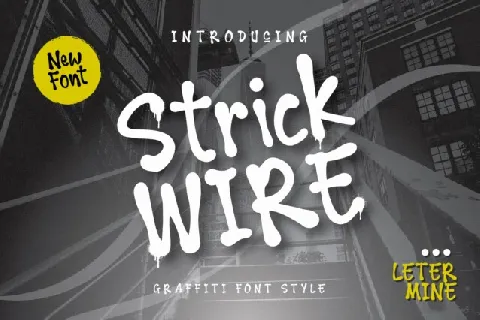 Strick Wire font