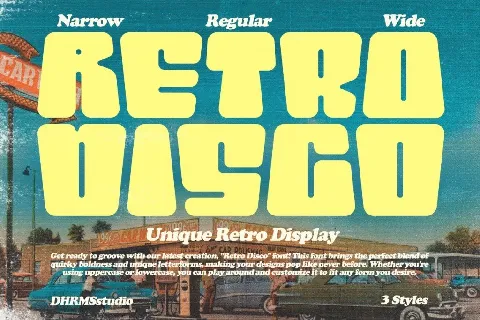 Retro Disco DEMO font