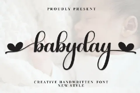 Babyday Calligraphy font