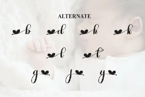 Babyday Calligraphy font