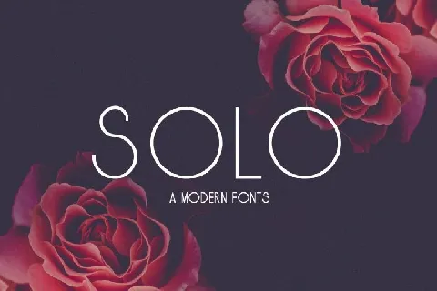 Solo Typeface font