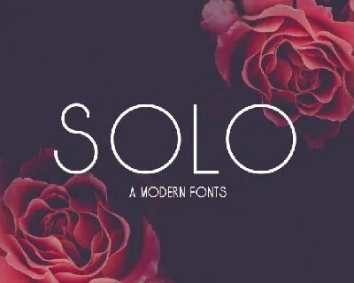 Solo Typeface font