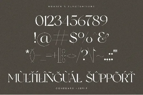 Conebars font