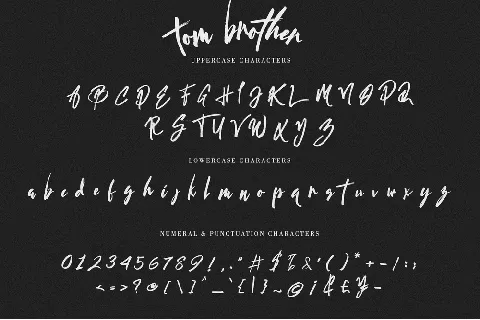 tom brother font