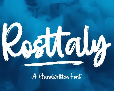 Rosttaly font