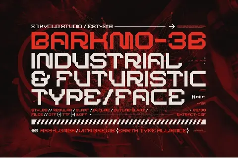 BARKMO-36 font