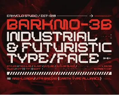 BARKMO-36 font