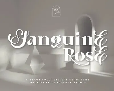 Sanguine Rose font