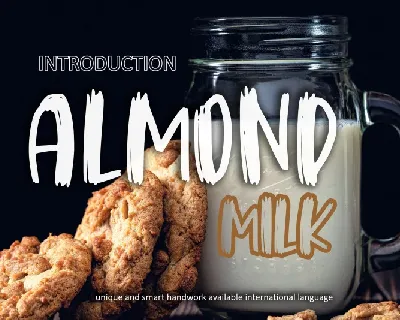 Almond Milk Brush font