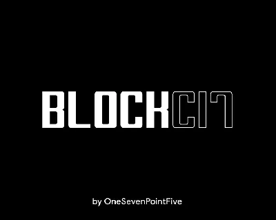 Block-C17 Bold font