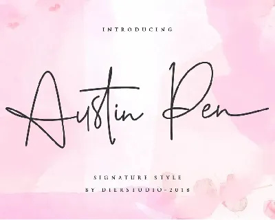Austin Pen Signature font