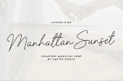 Manhattan Sunset font