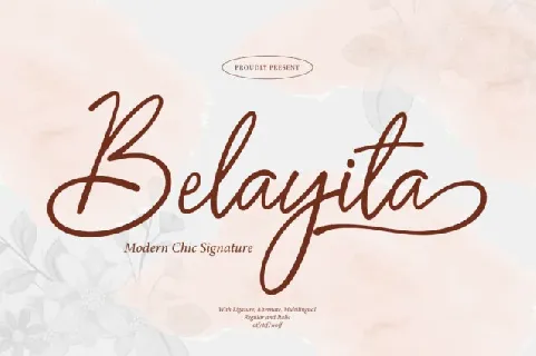 Belayita font