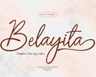 Belayita font