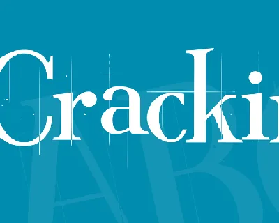 Crackin' font