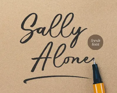 Sally Alone font