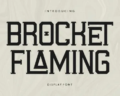 Brocket Flaming font