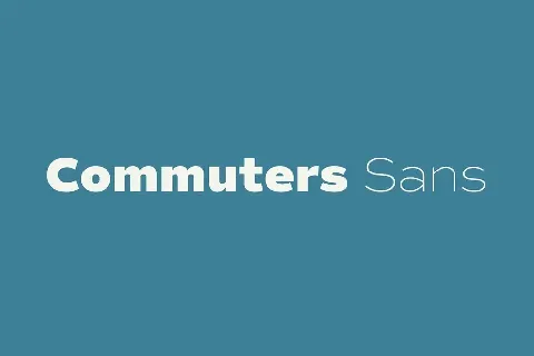 Commuters Sans Family font