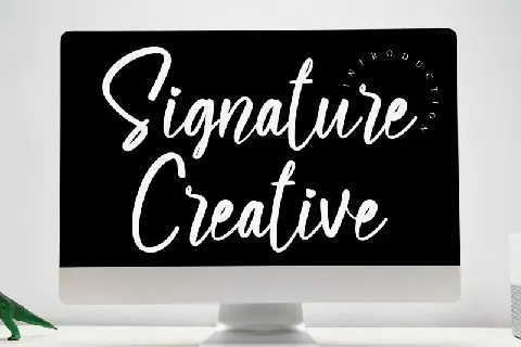 Signature Creative Script font