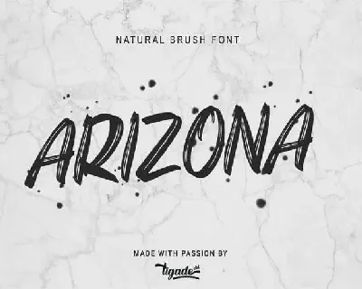 Arizona Brush font