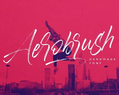 Aerobrush Brush font