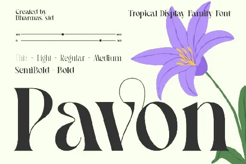 Pavon DEMO font