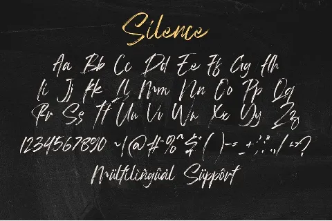 Silence font