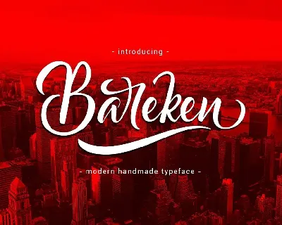 Bareken Script font