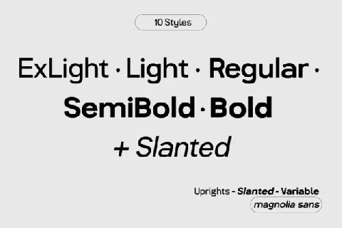 Magnolia Sans font