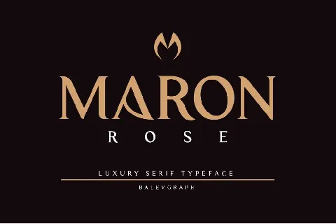 Mron Rose font