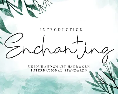 Enchanting font