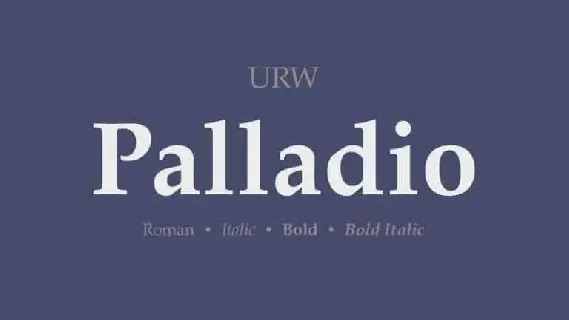 Palladio Serif font