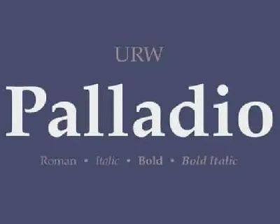 Palladio Serif font