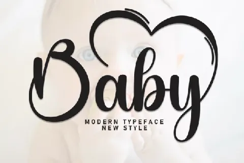 Baby Calligraphy Typeface font