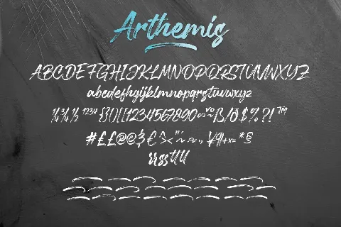 Arthemis font