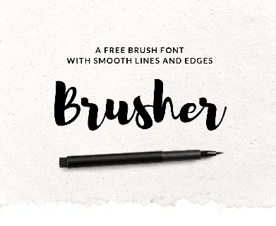 Brusher font