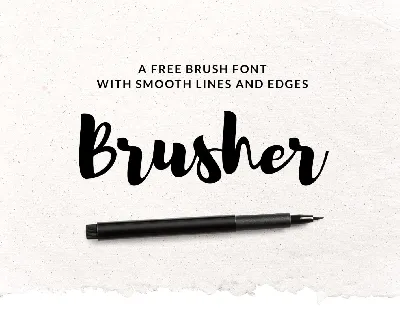 Brusher font