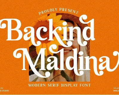 Backind Maldina font