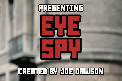 Eye Spy Family font