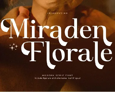 Miraden Florale font