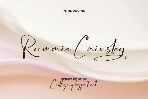 Rummie Cainsley Demo font