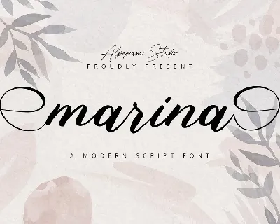 Marina font