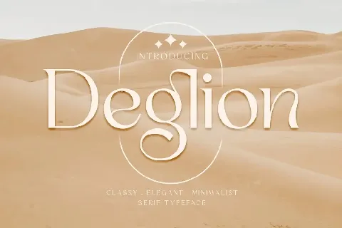 Deglion font