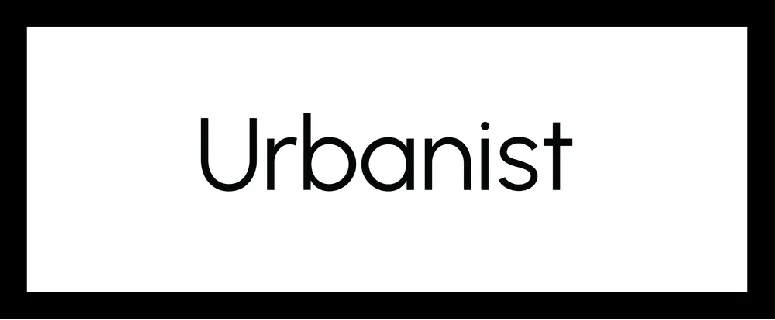 Urbanist Family font