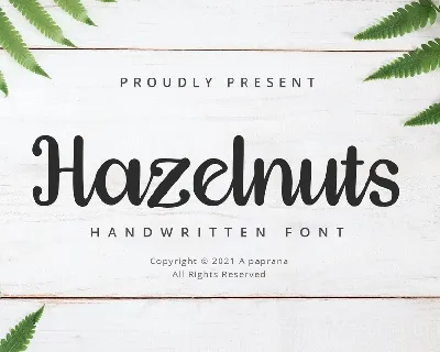 Hazelnuts font