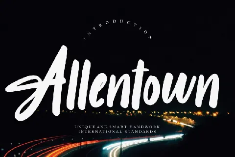 Allentown Script font